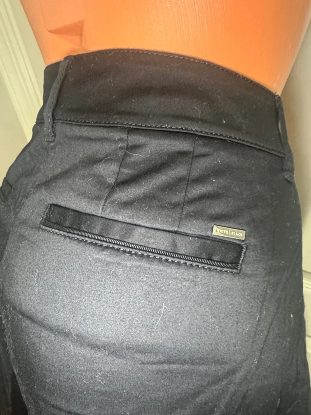 WHBM Black Stretch Cotton Shorts Mid Rise Sz 2 EUC $68 - Picture 5 of 12